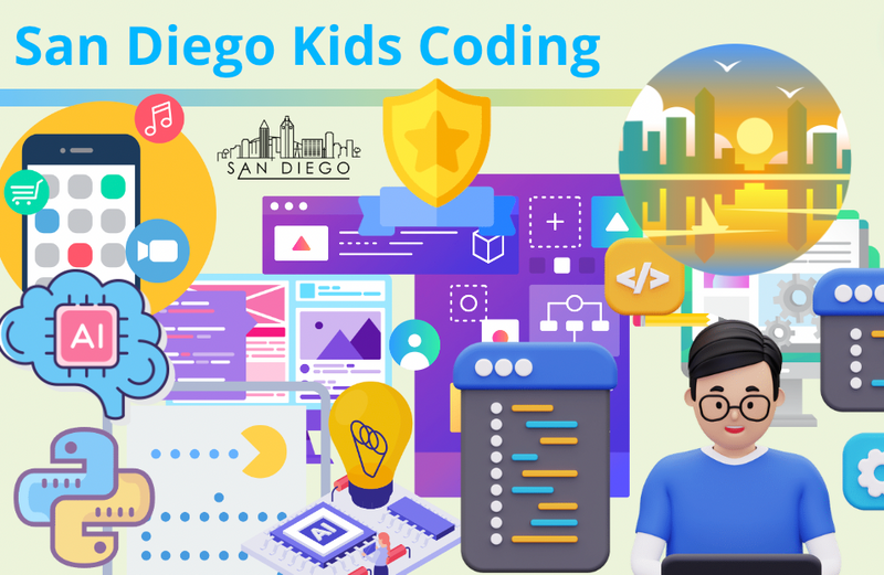 Kelas pengkodean anak -anak San Diego terbaik dan kamp teknis