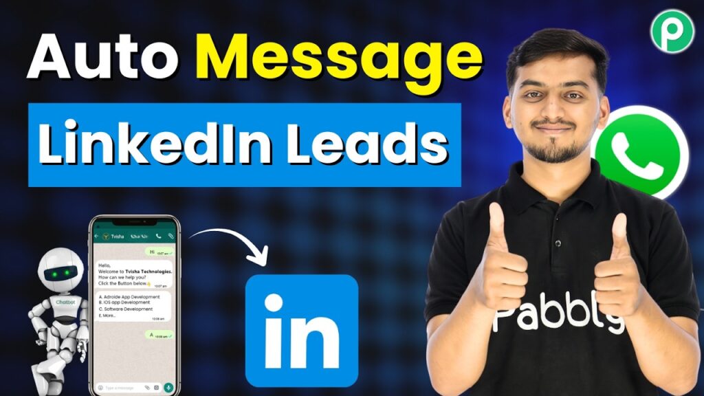 Libatkan prospek LinkedIn secara otomatis dengan pesan WhatsApp