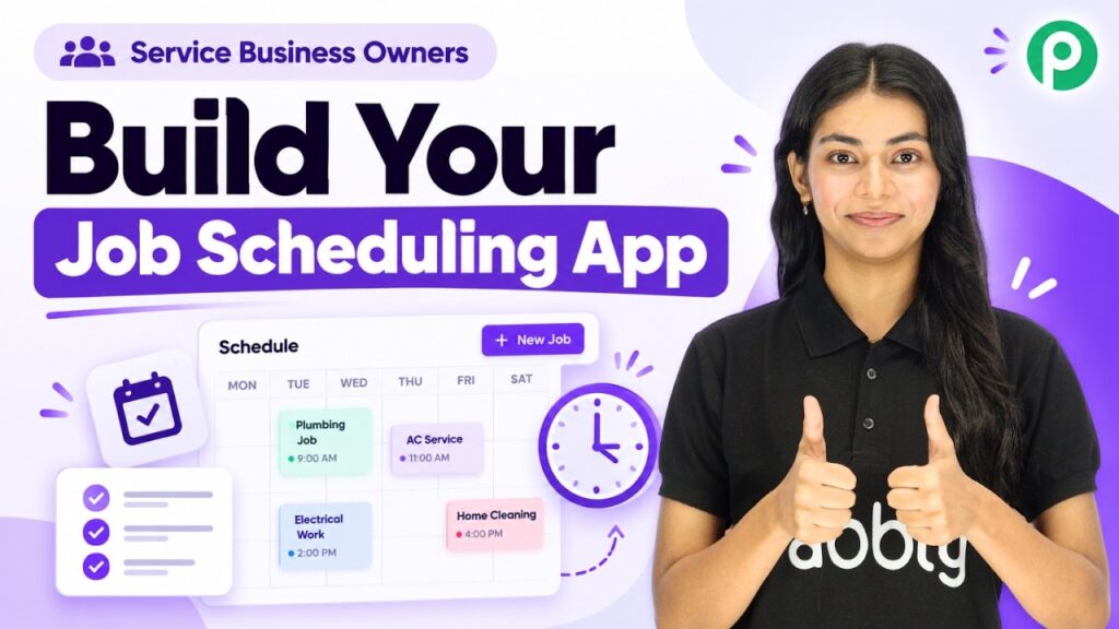 Service Business Owners — Build a Job Scheduling App in Pabbly Studio!