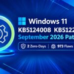 Windows 11 KB5124008 KB5122880 September 2026 Patch And 2 Zero Day Vulnerabilities And 973 Flaws HTMD Blog