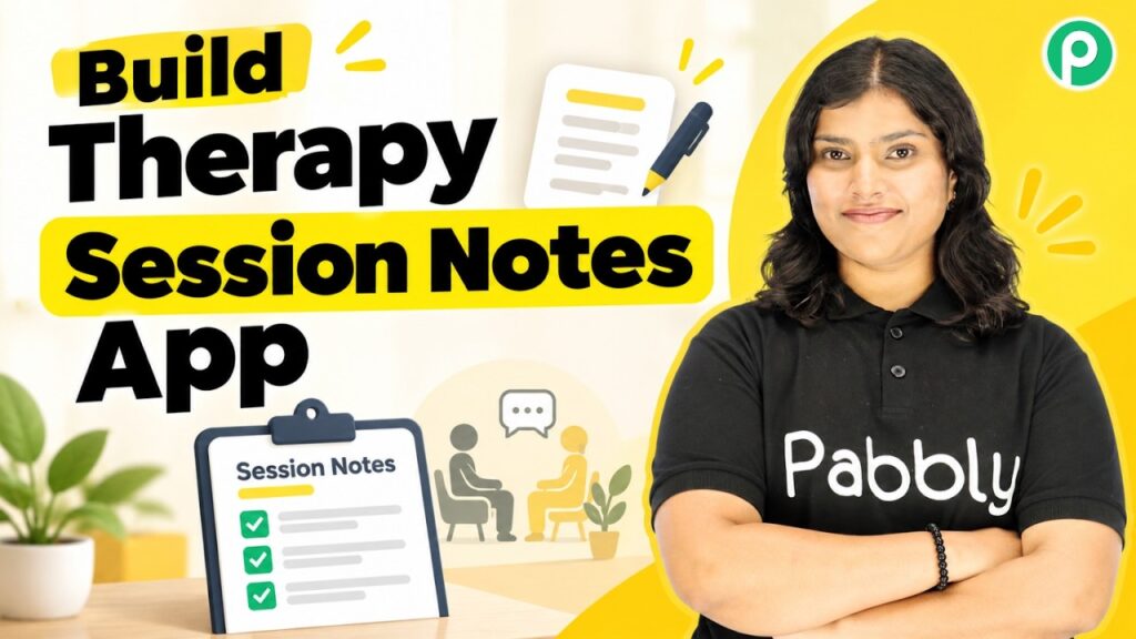 How I Built a Therapy Session Notes App in 20 Minutes — No Code!